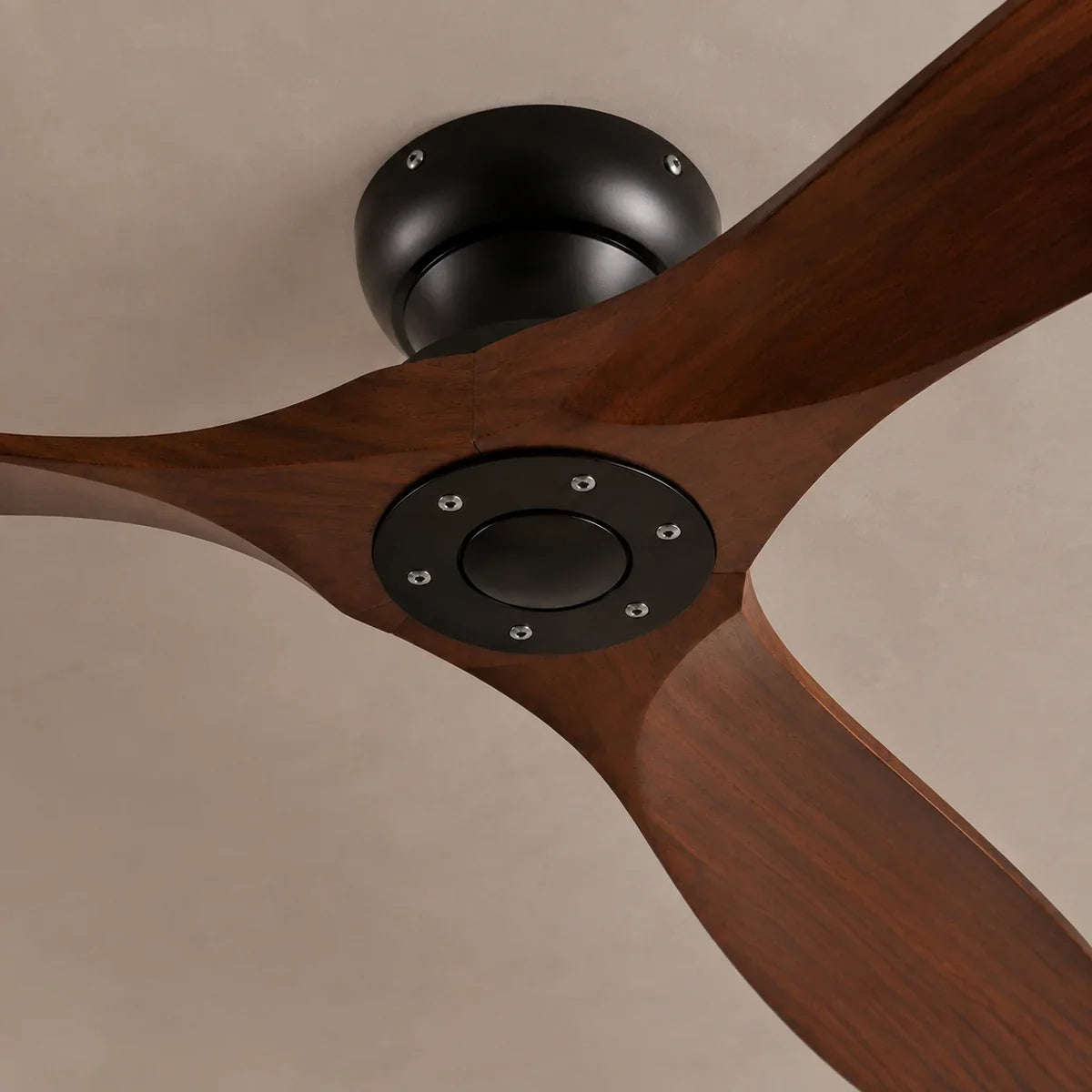 AeroWood | Sleek Low Profile Flush Mount Ceiling Fan with DC Motor – product variant view