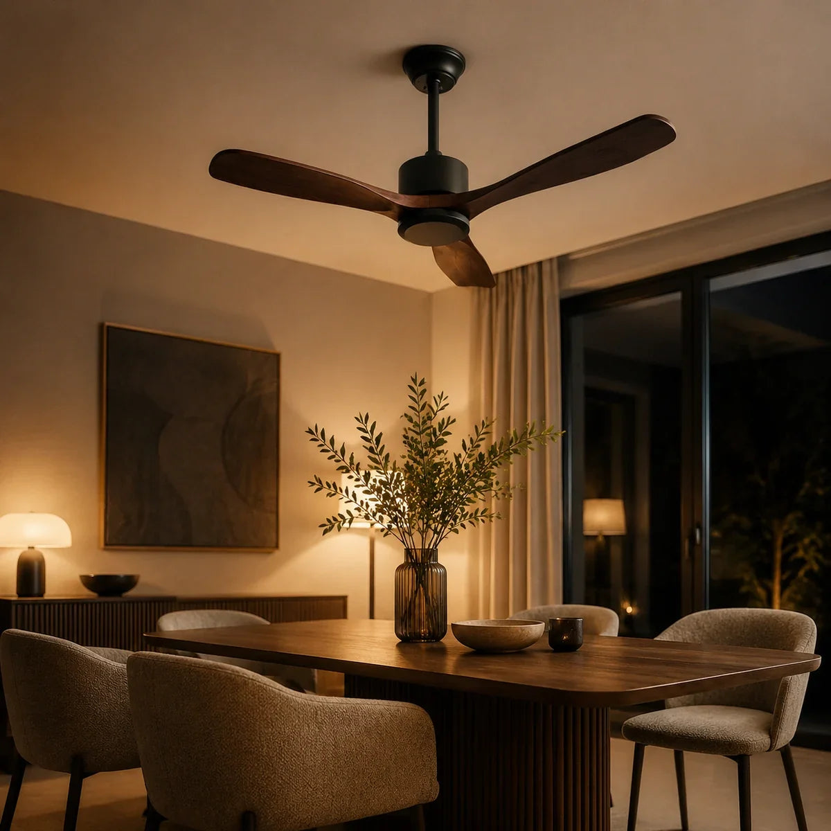 AetherBreeze | Stylish Energy Efficient 60-Inch Flush Mount Ceiling Fan