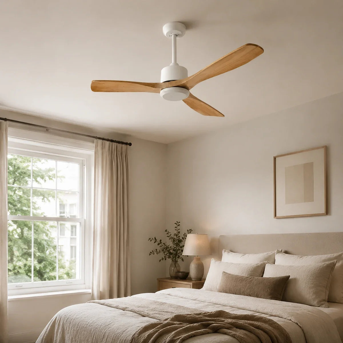 AetherBreeze | Stylish Energy Efficient 60-Inch Flush Mount Ceiling Fan