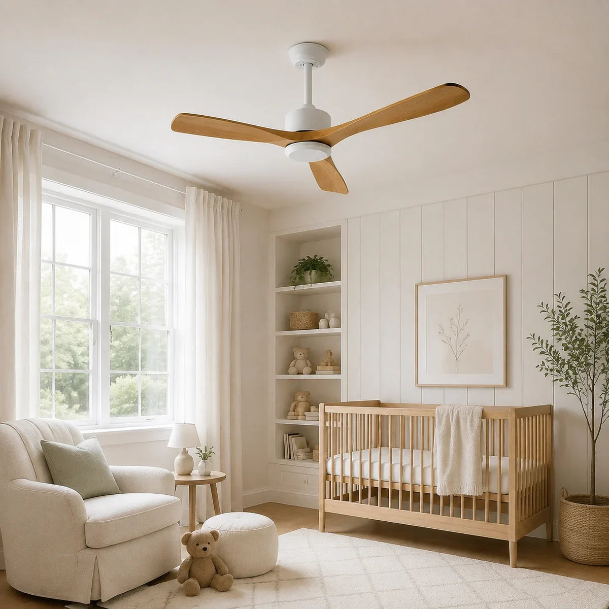 AetherBreeze | Stylish Energy Efficient 60-Inch Flush Mount Ceiling Fan
