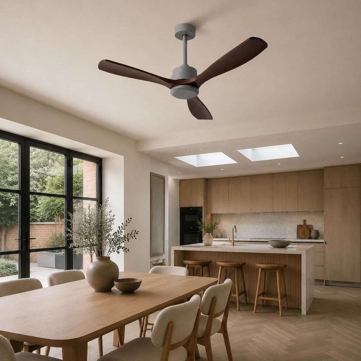 AetherBreeze | Stylish Energy Efficient 60-Inch Flush Mount Ceiling Fan