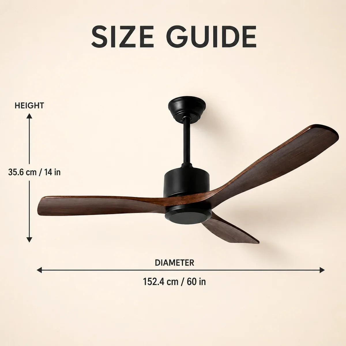 AetherBreeze | Stylish Energy Efficient 60-Inch Flush Mount Ceiling Fan