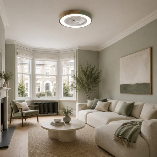 AeroLight | Stylish Bladeless Ceiling Fan with Dimmable LED Lights – product variant view