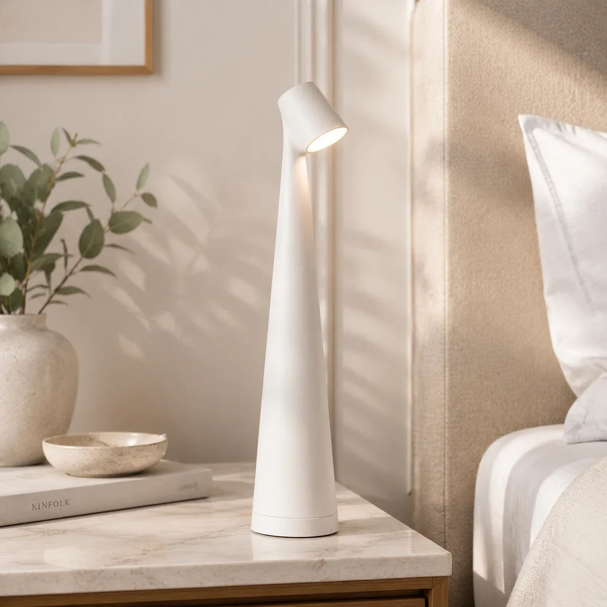 Luminara | Modern Adjustable Metal LED Table Lamp with Dimming Features