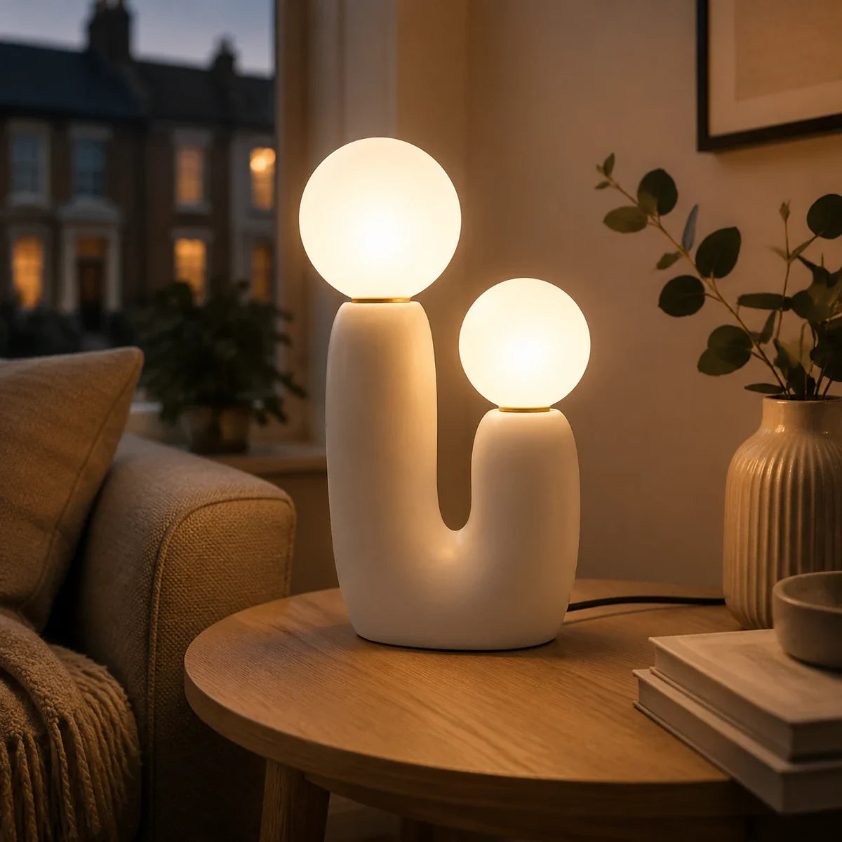 Lunara | Modern Minimalist LED Bedside Table Lamp for Cozy Illumination