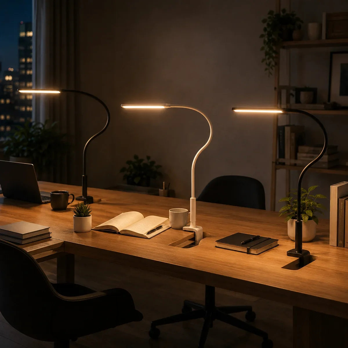 Luminara Sleek Adjustable Aluminum LED Desk Lamp — 06 inspiration