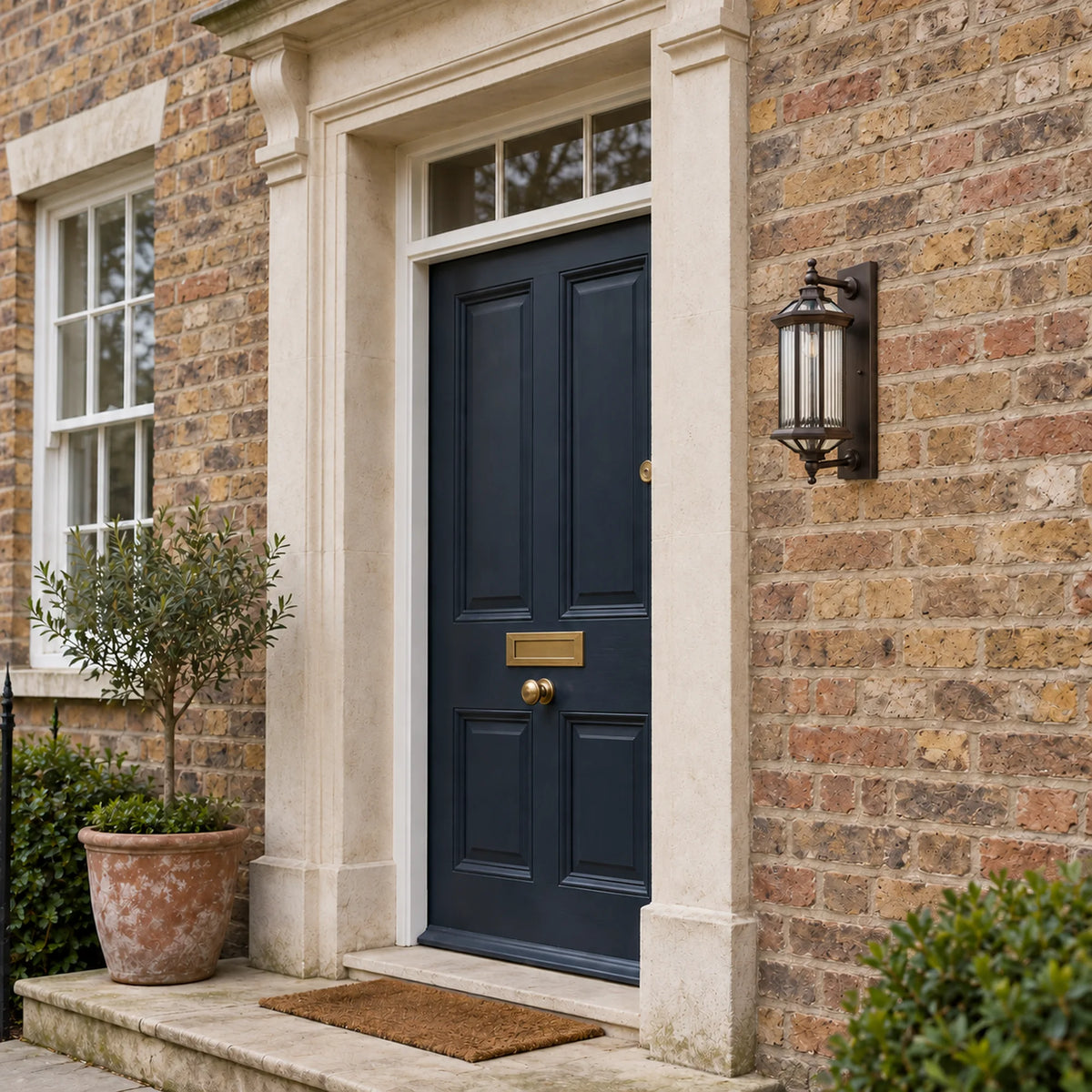 BronzeGlow | Classic Outdoor Wall Lantern with Clear Glass, Bronze Gold Finish & IP65 Protection