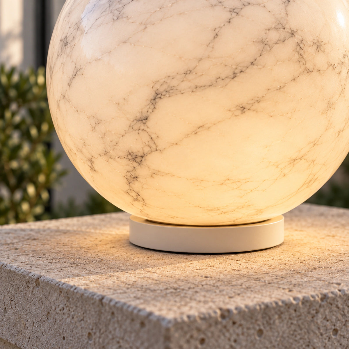 MarbleGlow | Stylish Elegant Outdoor Pillar Light with Tri-Colour LED 5