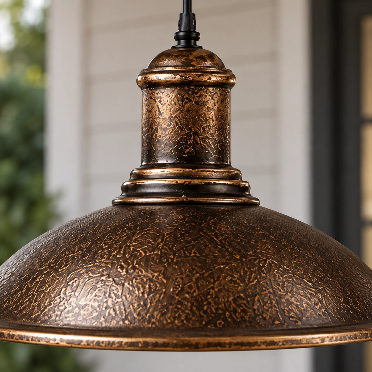 IronCraft | Stylish Industrial Outdoor Hanging Pendant Light Fixture