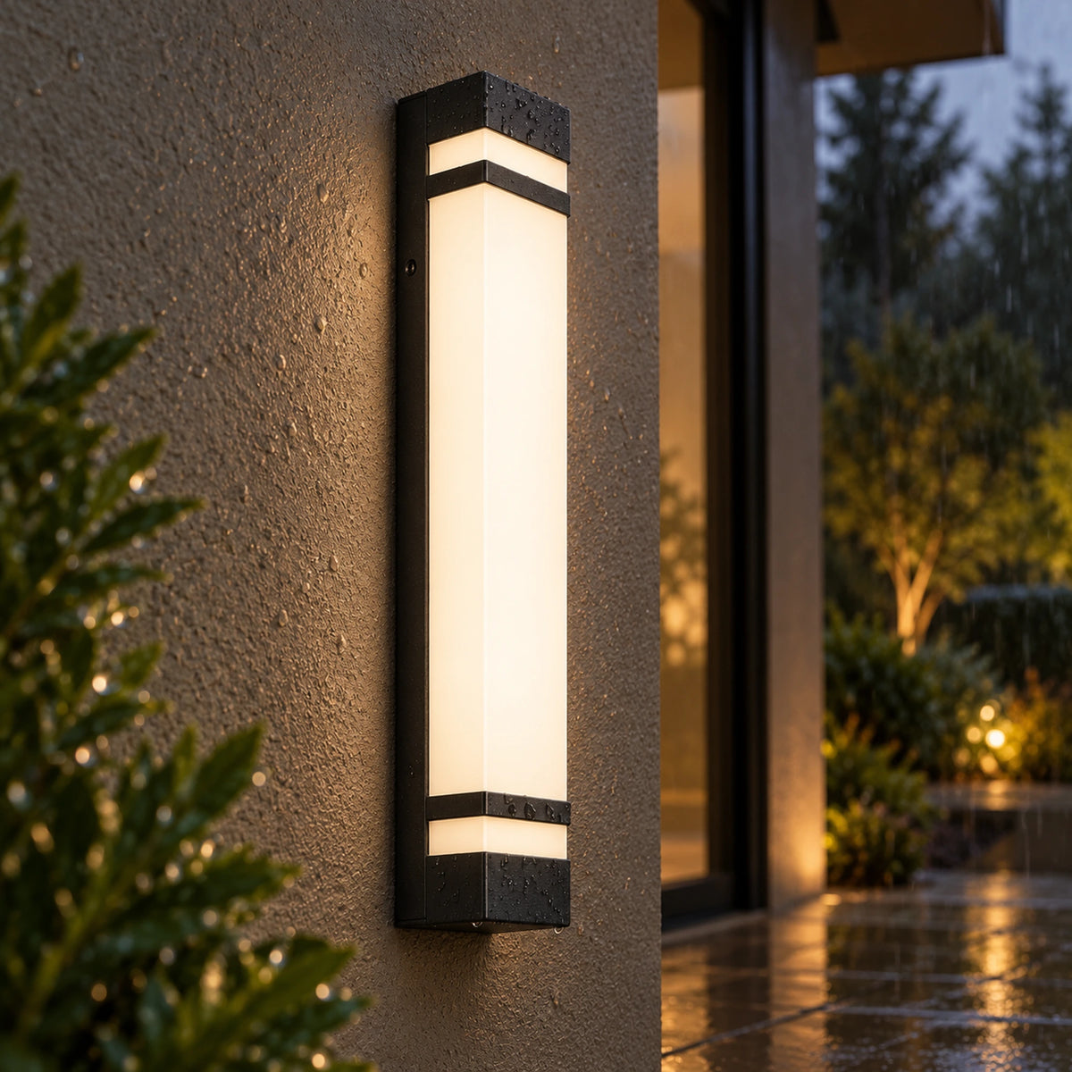 Linevora | Sleek Outdoor LED Wall Light in Black Stainless Steel, Three Lengths & IP65