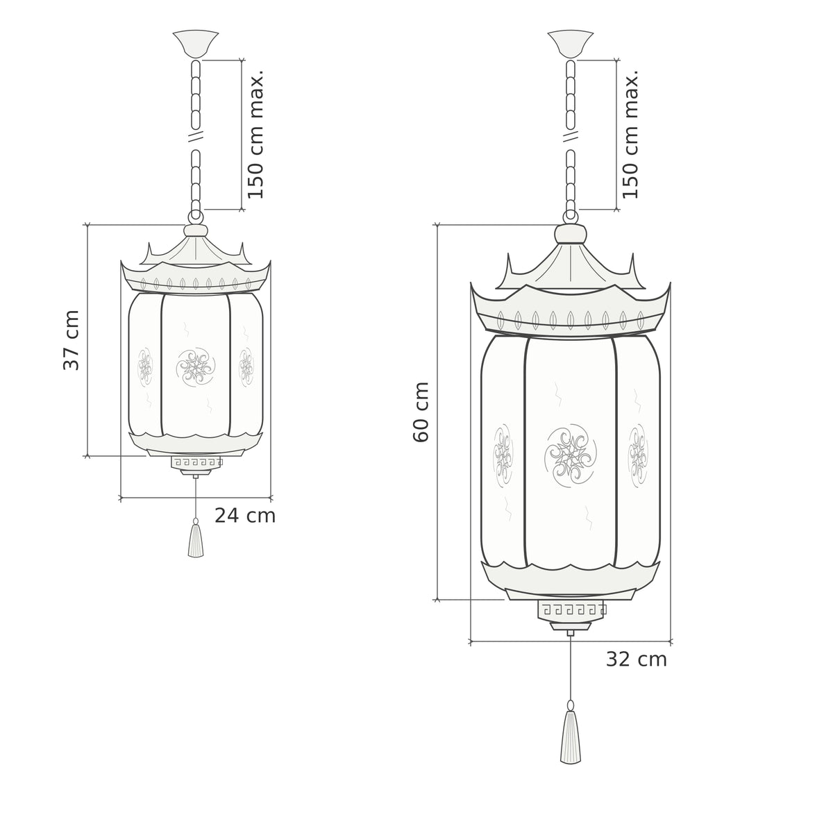 Pavilora | Elegant Pagoda Outdoor Pendant Light with Faux Alabaster Panels & Bronze Gold Frame