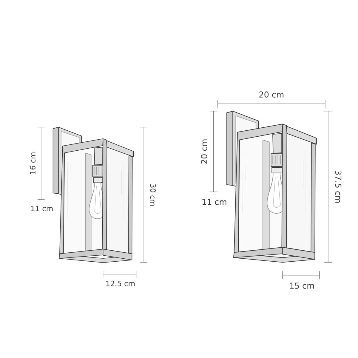Portelle | Elegant Classic Black Outdoor Wall Lantern Fixture