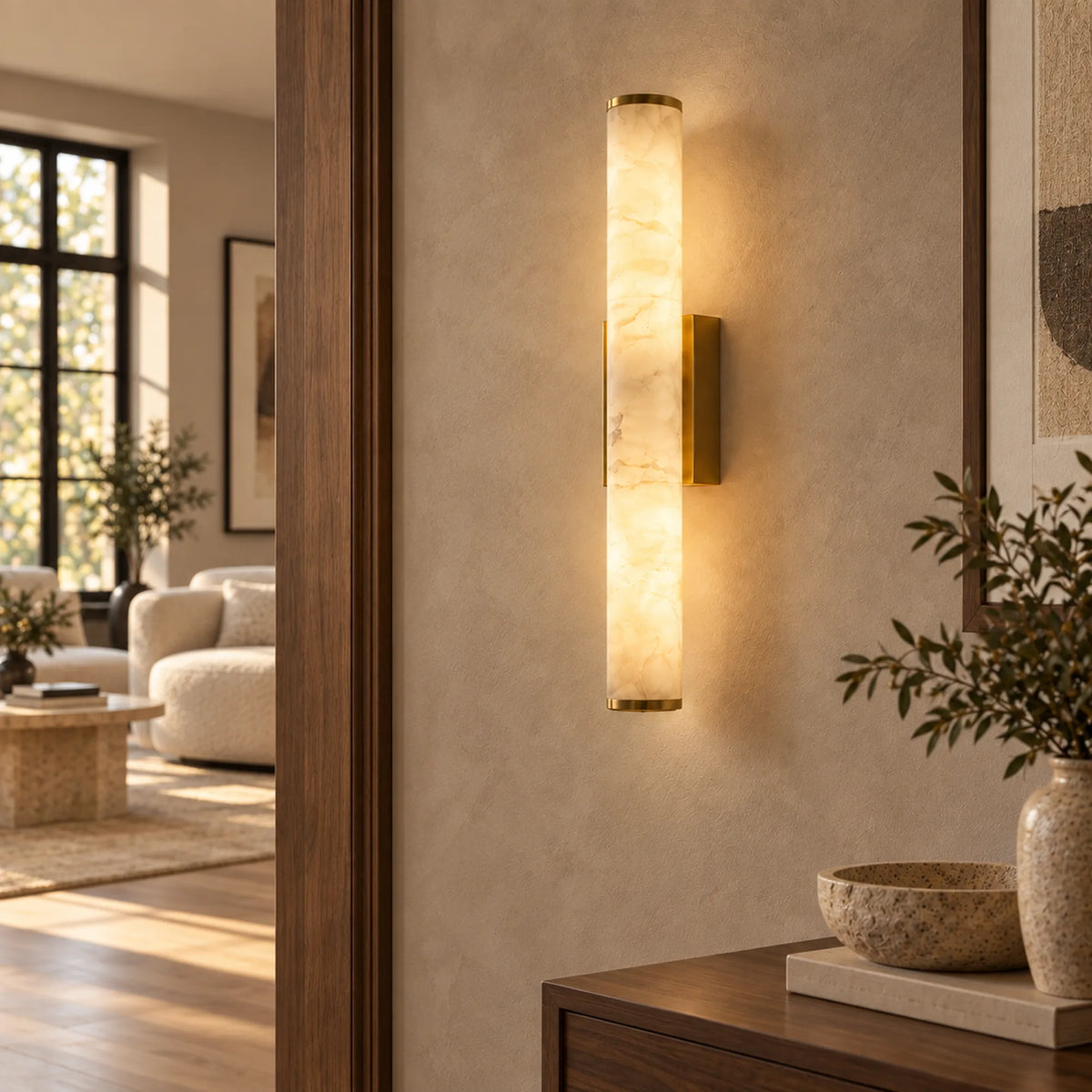 Veilora | Elegant Modern Wall Sconce Light for Serene Interiors