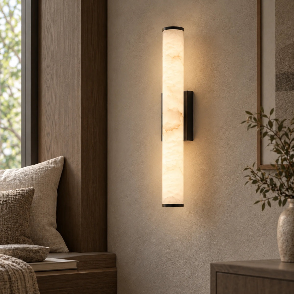 MarbleGlow | Elegant Modern Wall Sconce Light for Serene Interiors 4