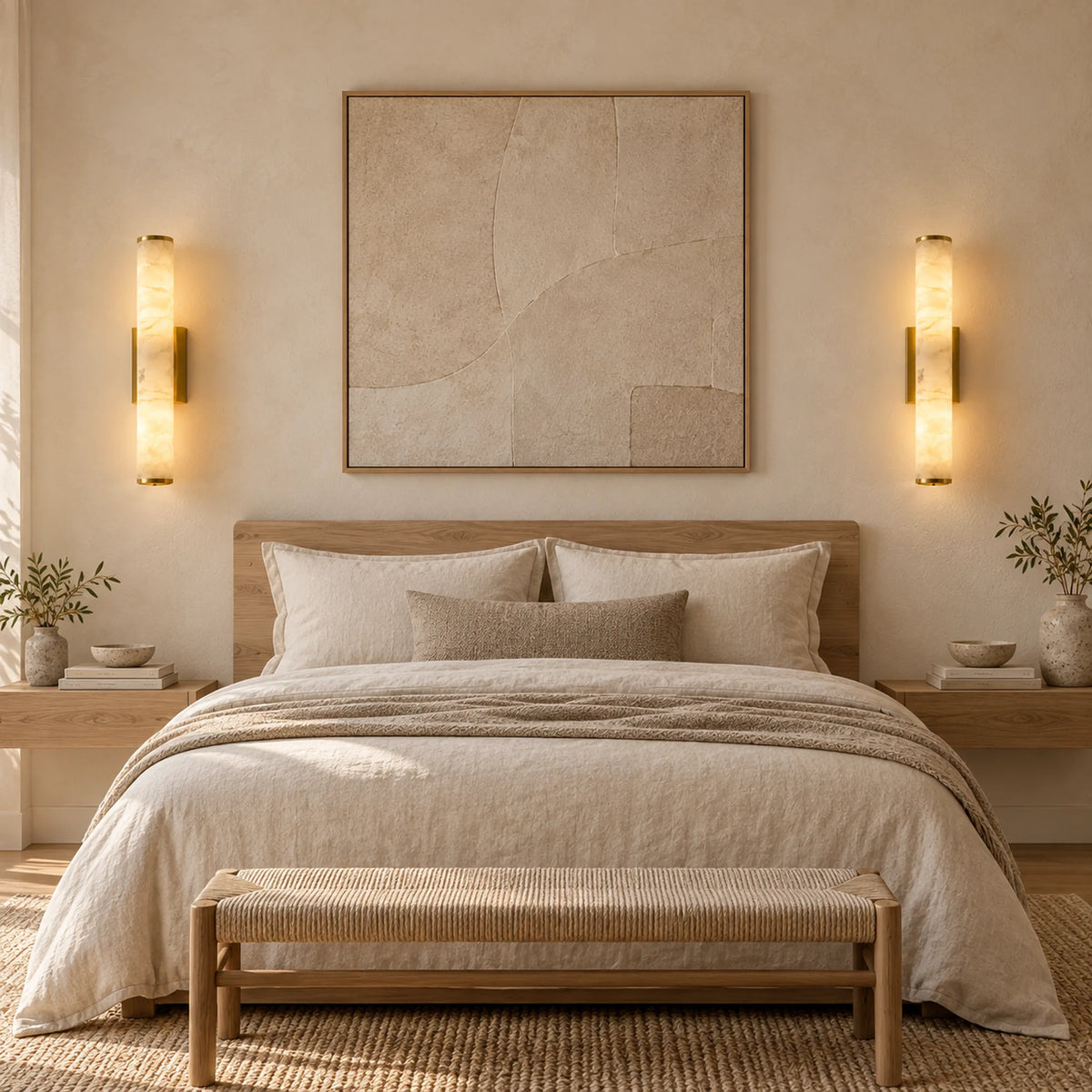 Veilora | Elegant Modern Wall Sconce Light for Serene Interiors