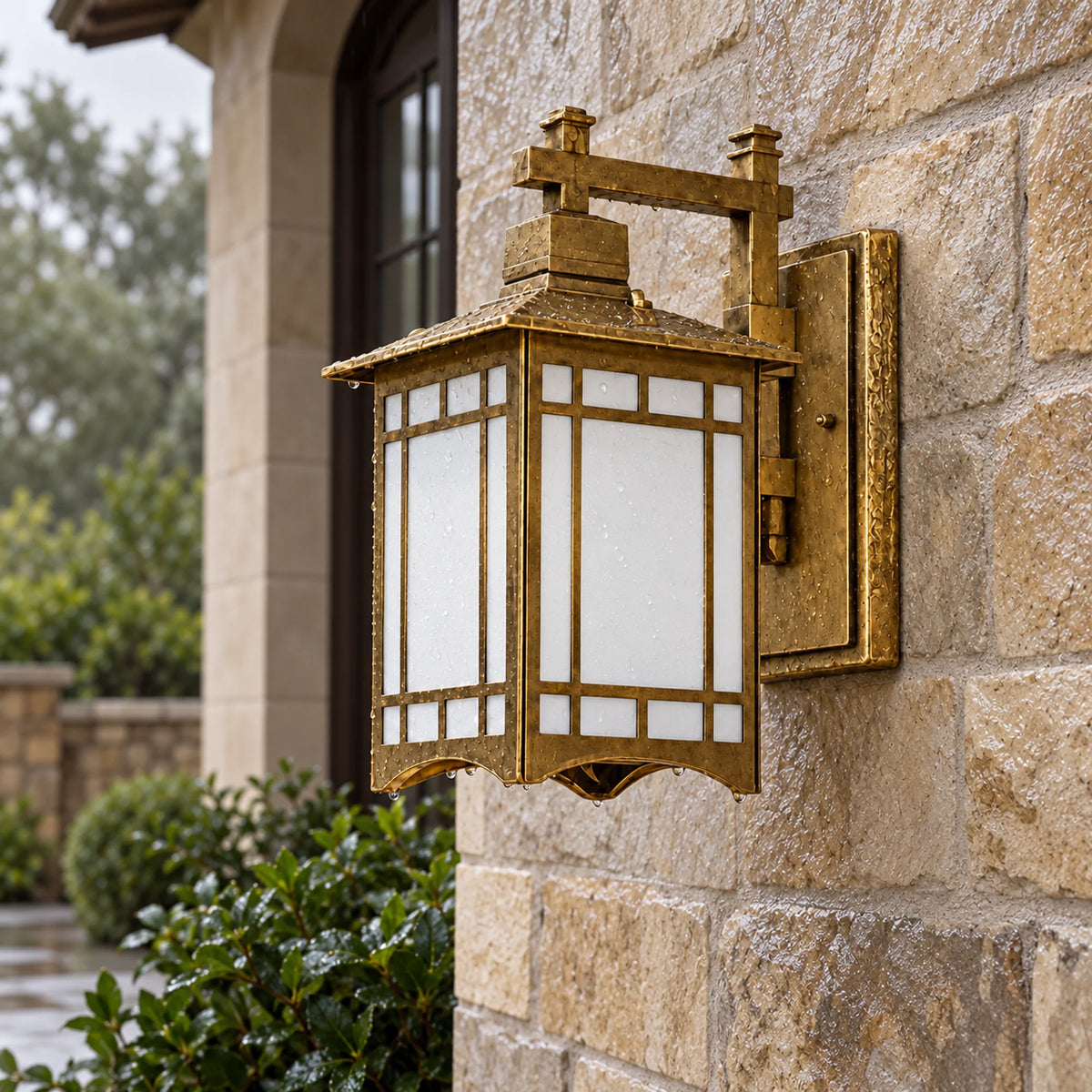 Solmere | Classic Outdoor Wall Lantern in Aluminium & Glass, Solar or Hardwired, Warm 3000K