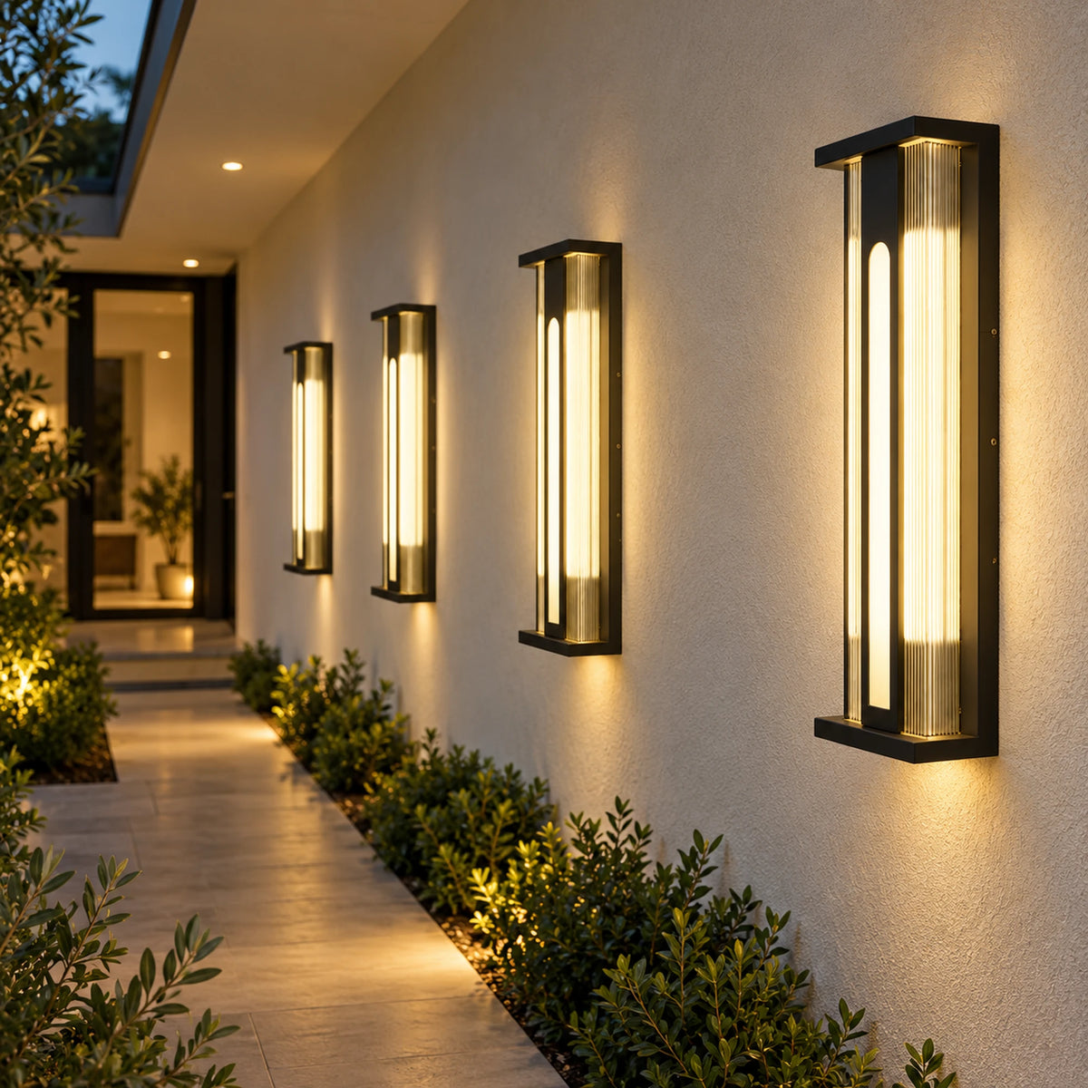 Solvane | Refined Outdoor Wall Light with Warm 3000K LED, Stainless Steel & Solar or Wired Options