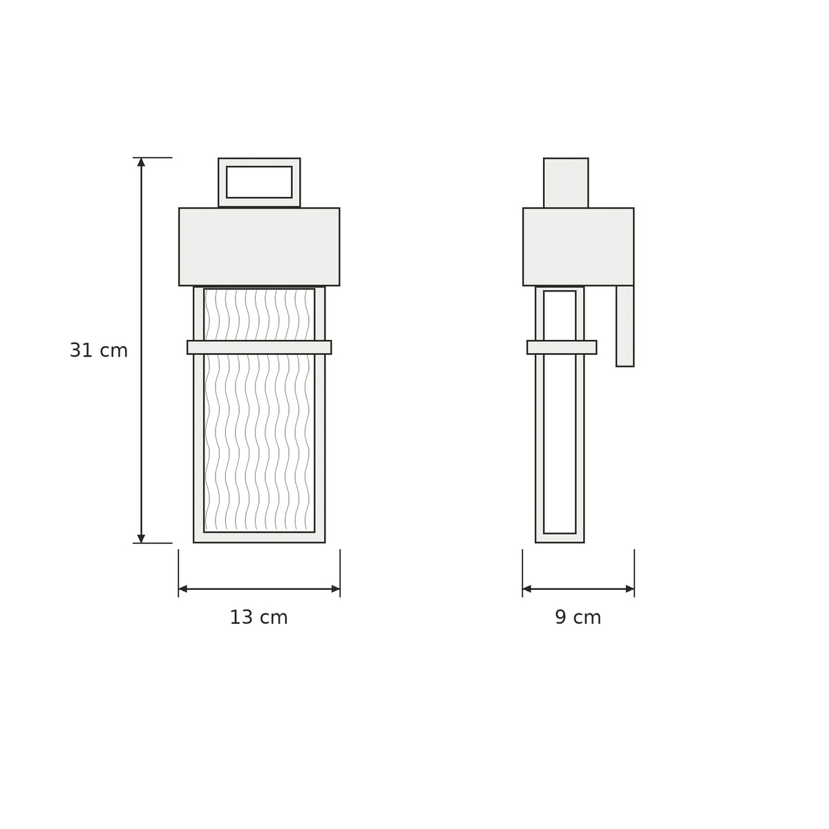 Textora | Textured Black Outdoor Wall Light with 12W Warm 3000K LED & IP65 Protection