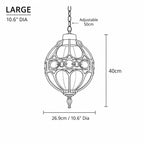 Luminara | Elegant Waterproof Aluminum Outdoor Hanging Pendant Light