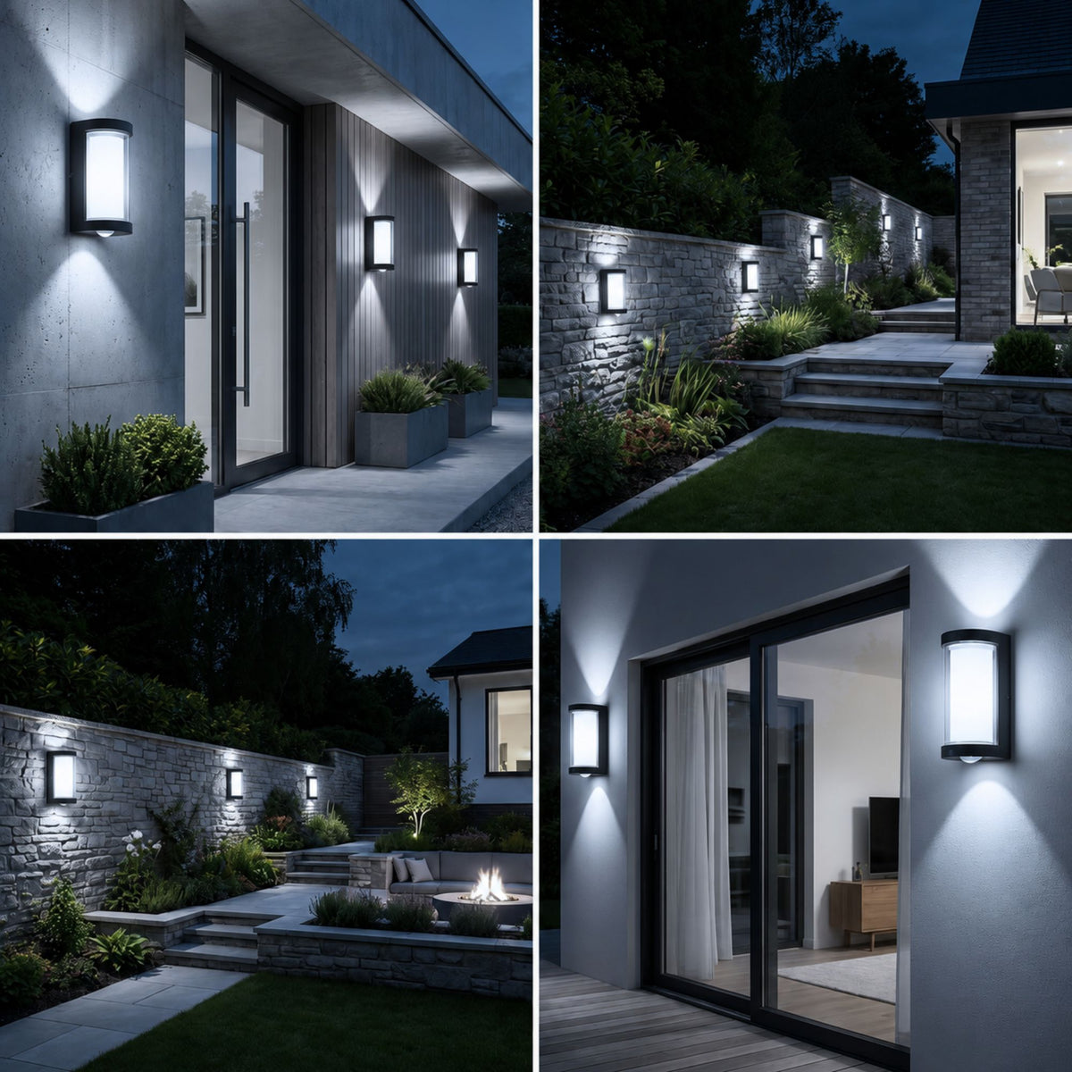 Luminara | Durable Weatherproof Outdoor Wall Lantern with Dual Illumination