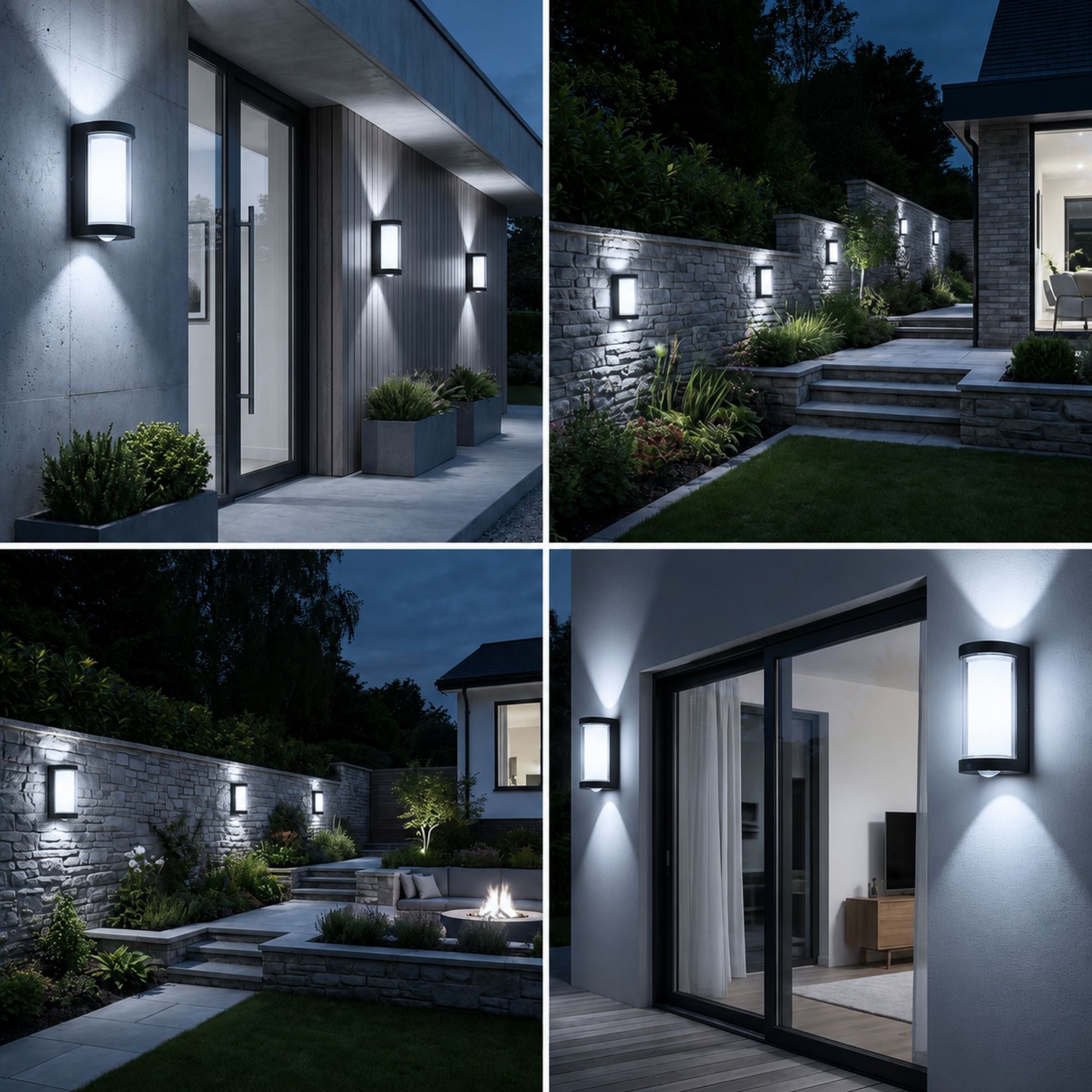 Luminara | Durable Weatherproof Outdoor Wall Lantern with Dual Illumination