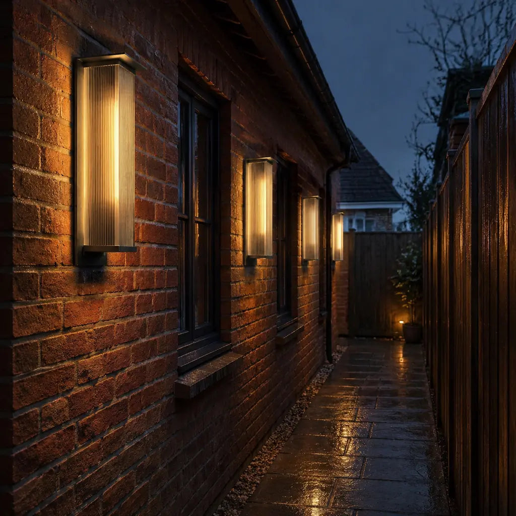 Luminara | Modern Sleek Metal Outdoor Wall Sconce Light Fixture