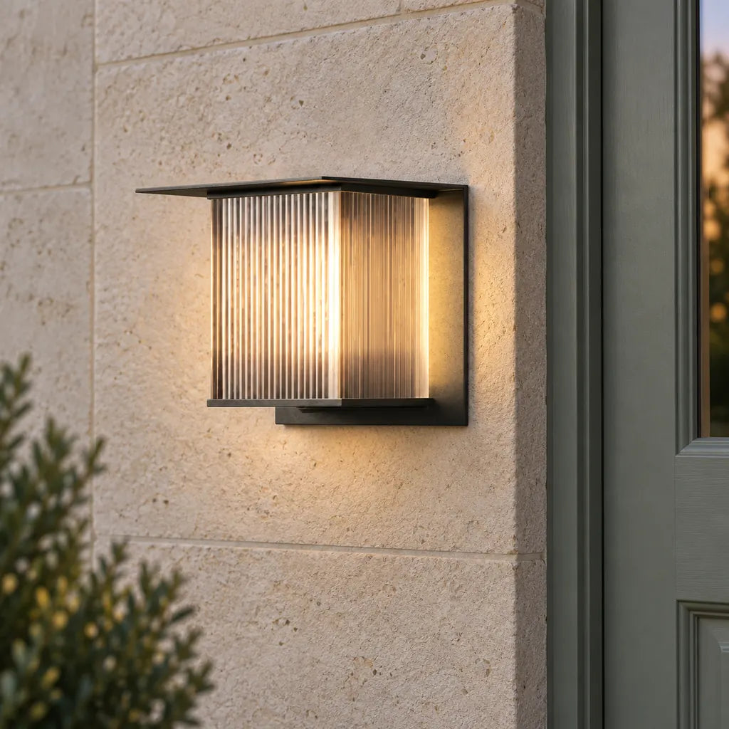 Luminara | Modern Sleek Metal Outdoor Wall Sconce Light Fixture