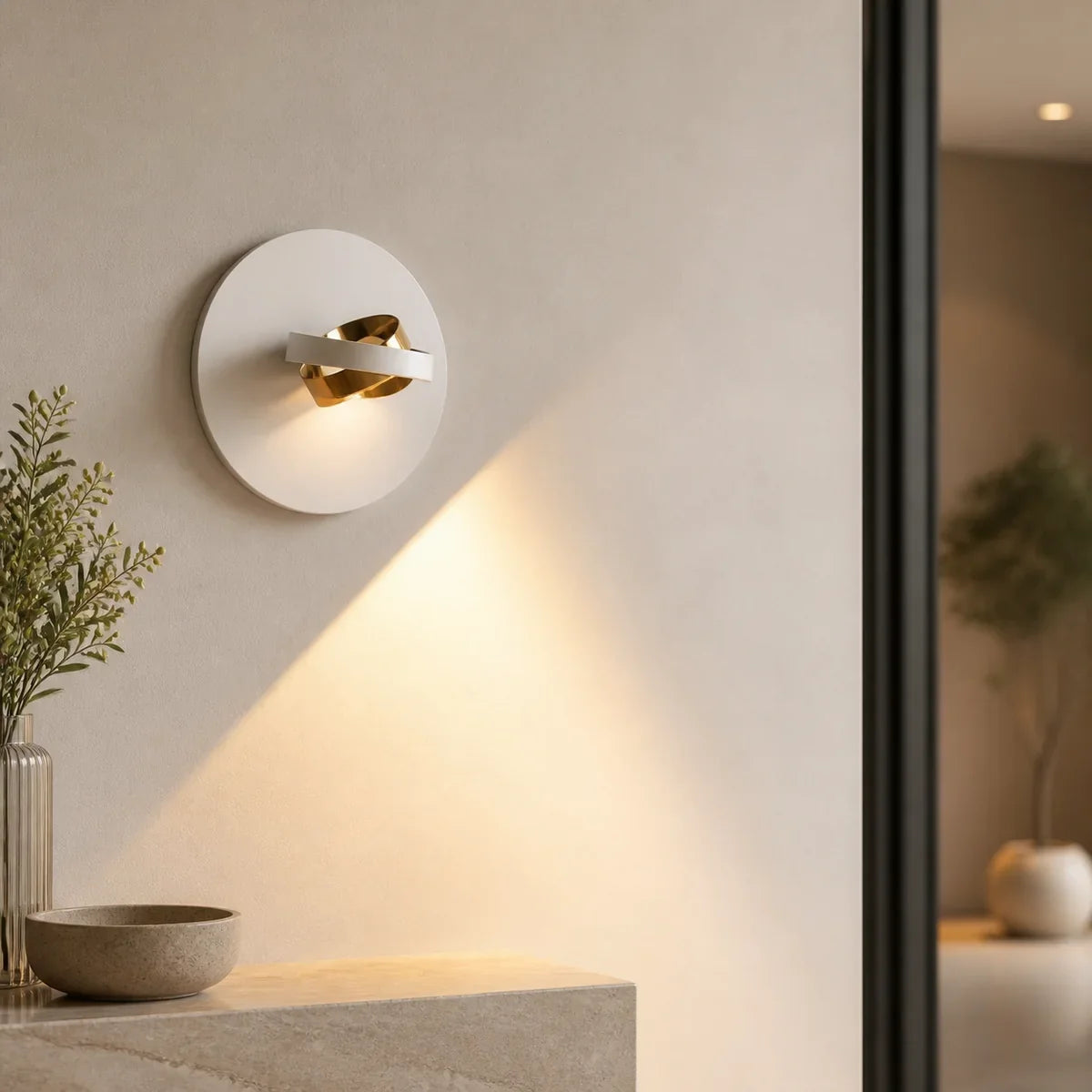 Luminara | Modern Adjustable Iron Wall Sconce Light with Acrylic Shade
