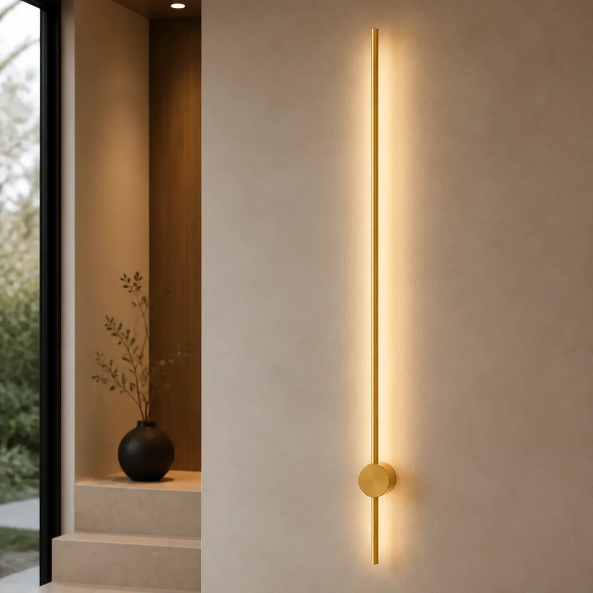 Luminara Aluminum Linear Gold 47.2 inch wall light in Warm 3000K
