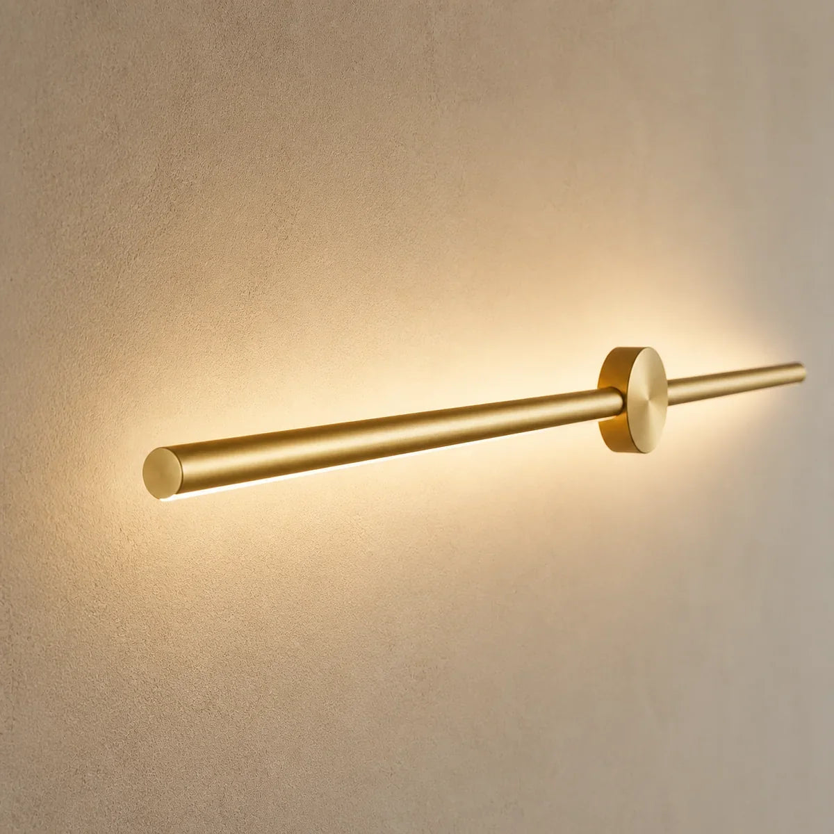Luminara Aluminum Linear Gold bar mount and diffuser detail