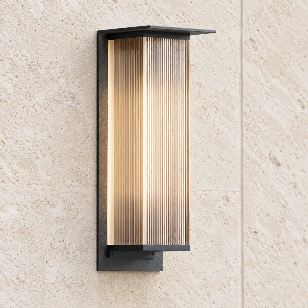 Luminara | Modern Sleek Metal Outdoor Wall Sconce Light Fixture