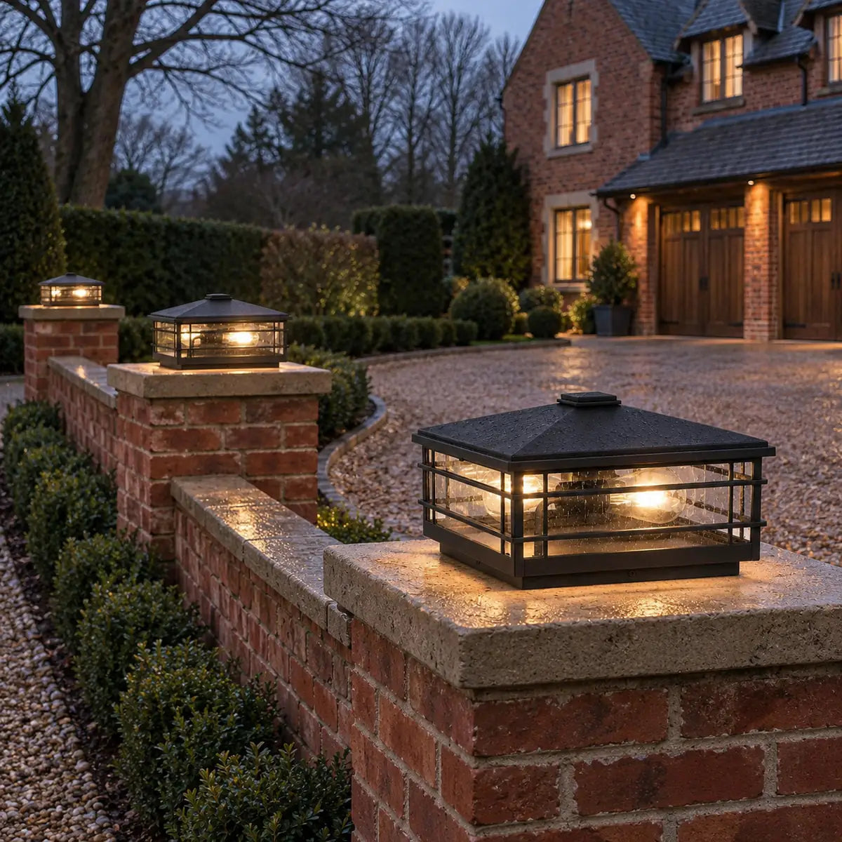 Luminara | Elegant Minimalist Outdoor Pillar Light Fixture