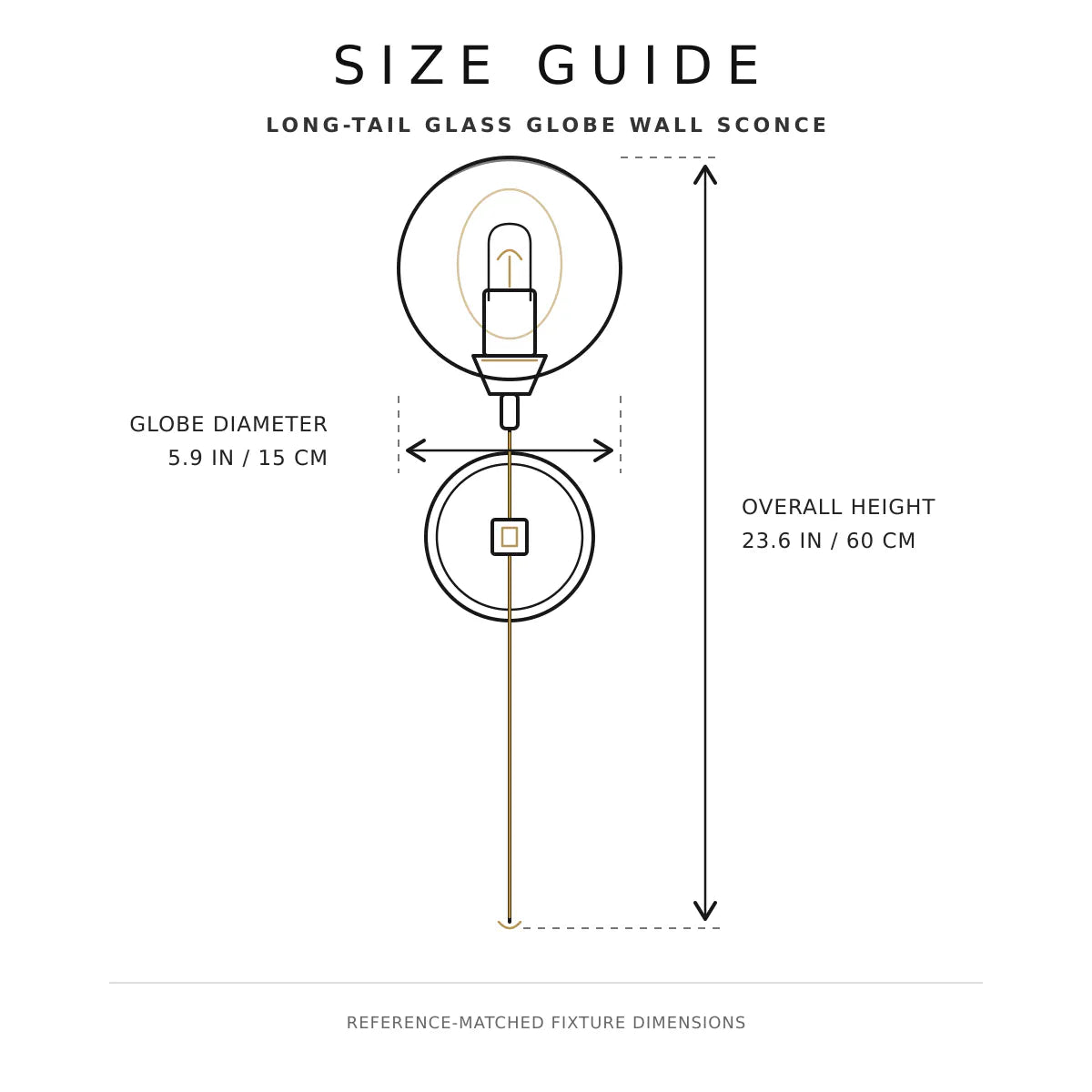 Luminara | Elegant Dimmable Clear Glass Wall Sconce Lighting Fixture