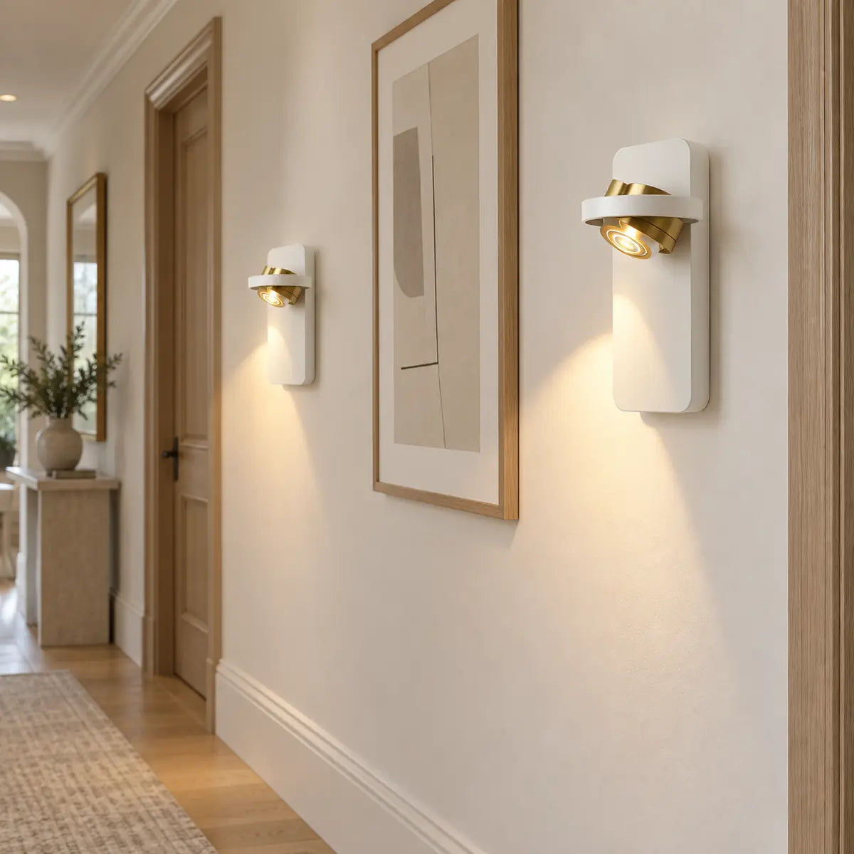 Luminara | Modern Adjustable Iron Wall Sconce Light with Acrylic Shade