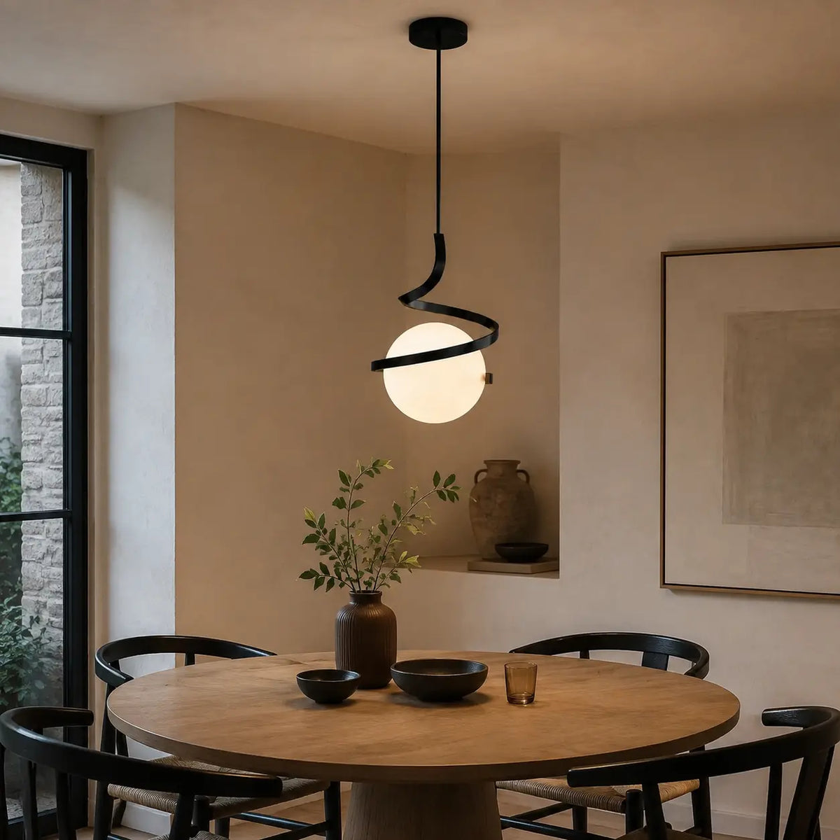 Luminara | Elegant Adjustable Nordic Glass Pendant Light Fixture