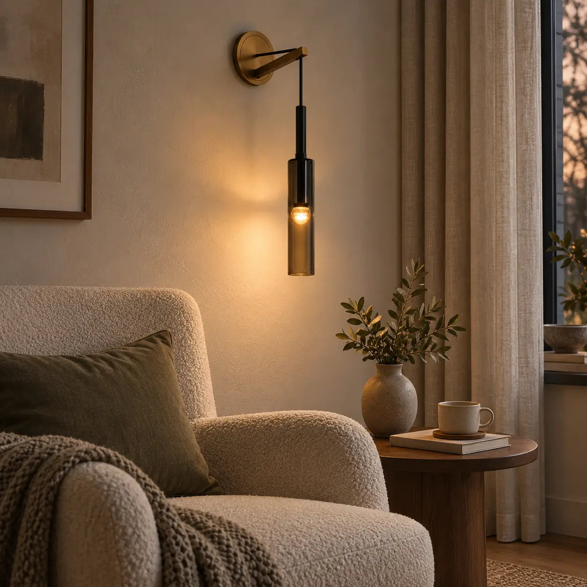 Luminara | Elegant Nordic Glass Wall Sconce Lighting for Modern Spaces