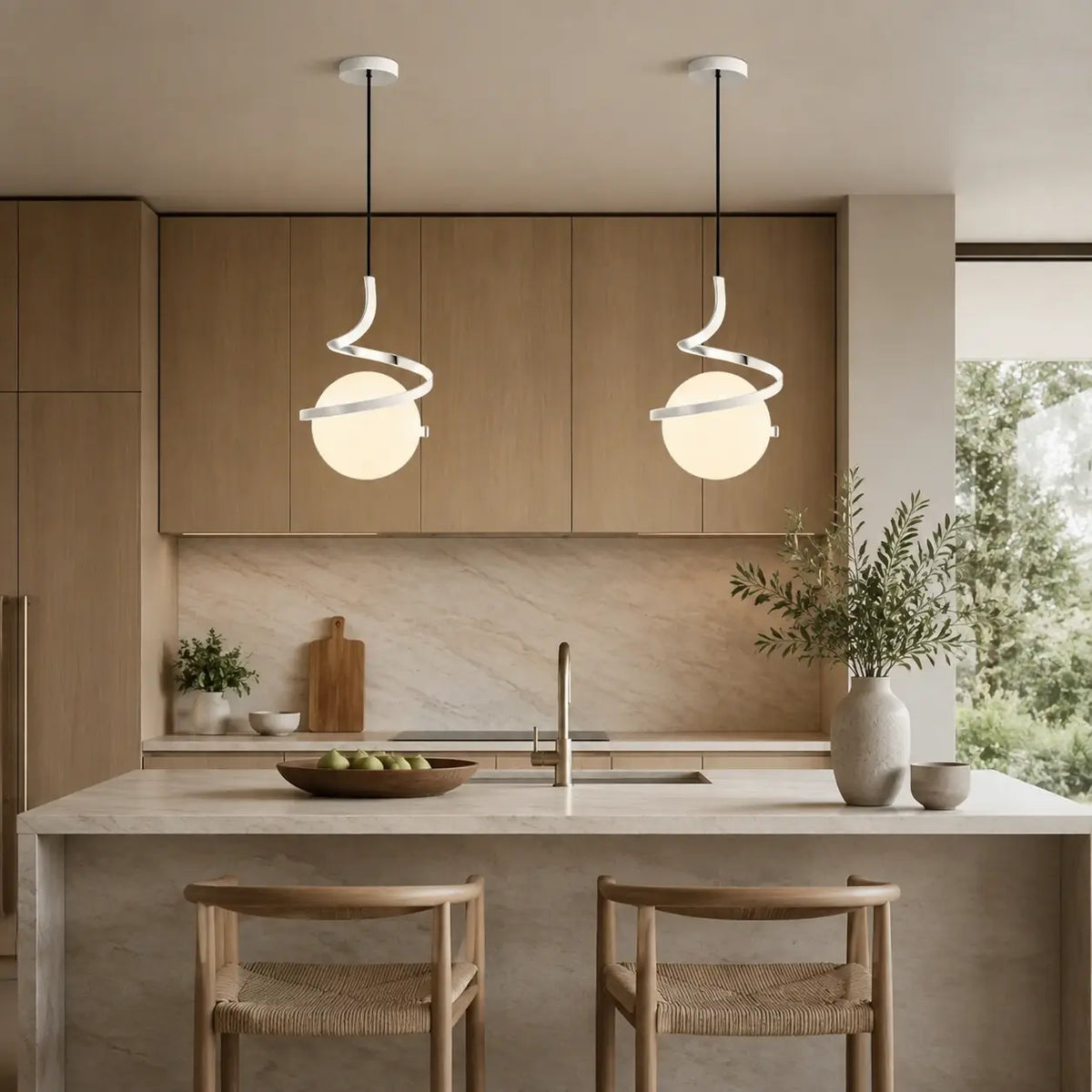 Luminara | Elegant Adjustable Nordic Glass Pendant Light Fixture