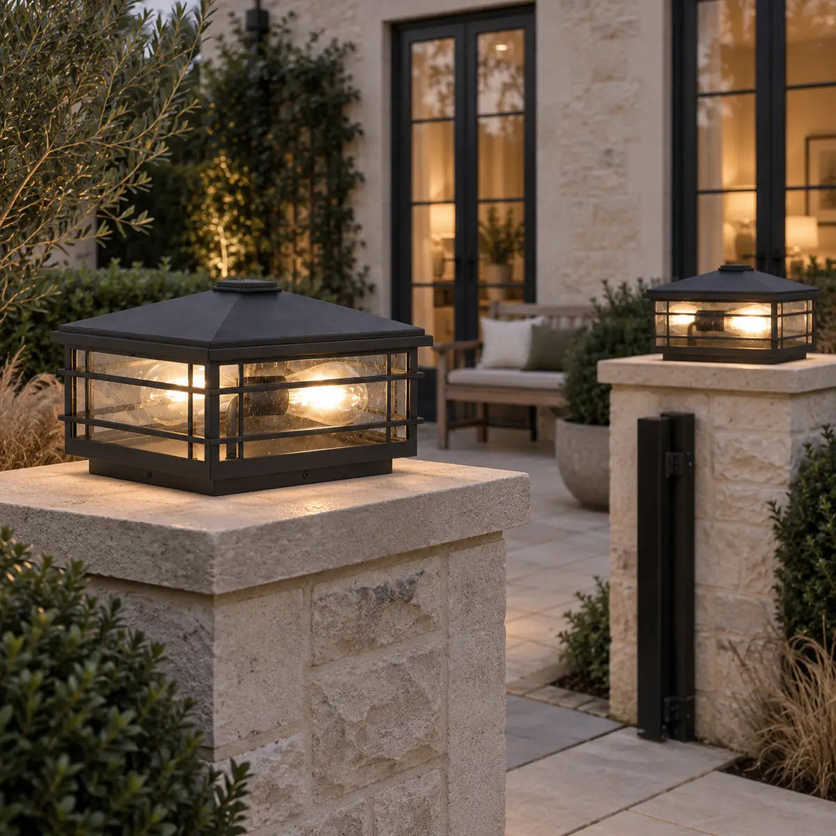Luminara | Elegant Minimalist Outdoor Pillar Light Fixture