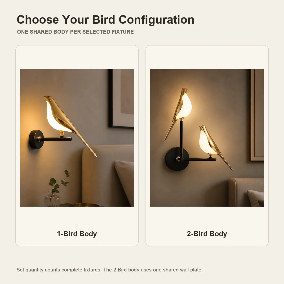 NordicAura one-bird and two-bird body comparison