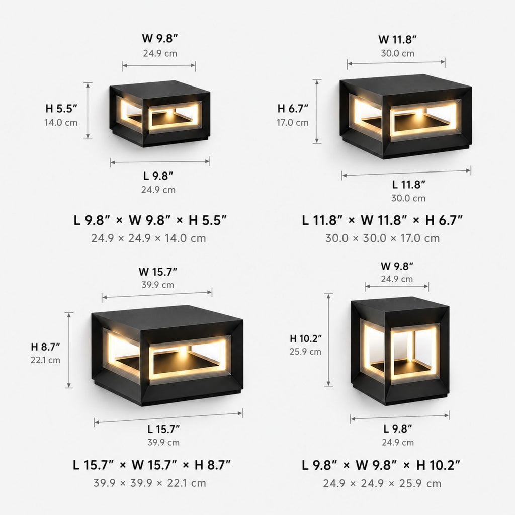 Luminara | Modern Solar Stainless Steel Outdoor Post Light Fixture
