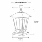 Luminara | Elegant Durable Outdoor Pillar Light Fixture