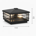 Luminara | Elegant Minimalist Outdoor Pillar Light Fixture