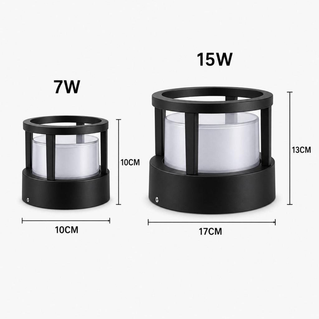 Luminara | Sleek Waterproof Aluminum Outdoor Pillar Light
